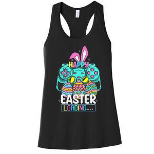 Video Game Easter Bunny Gaming Controller Gamer Women's Racerback Tank