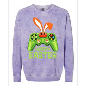 Video Game Easter Bunny Gaming Controller Gamer B.o.y.s Girls Colorblast Crewneck Sweatshirt