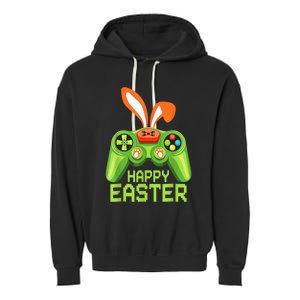 Video Game Easter Bunny Gaming Controller Gamer B.o.y.s Girls Garment-Dyed Fleece Hoodie