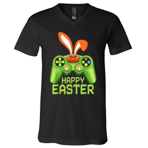 Video Game Easter Bunny Gaming Controller Gamer B.o.y.s Girls V-Neck T-Shirt