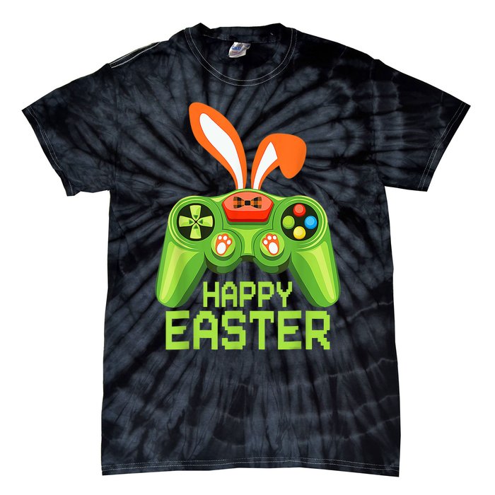 Video Game Easter Bunny Gaming Controller Gamer B.o.y.s Girls Tie-Dye T-Shirt