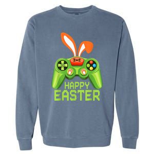 Video Game Easter Bunny Gaming Controller Gamer B.o.y.s Girls Garment-Dyed Sweatshirt