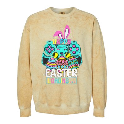 Video Game Easter Bunny Gaming Controller Gamer Colorblast Crewneck Sweatshirt