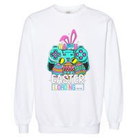 Video Game Easter Bunny Gaming Controller Gamer Garment-Dyed Sweatshirt