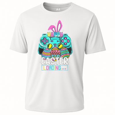 Video Game Easter Bunny Gaming Controller Gamer Cooling Performance Crew T-Shirt