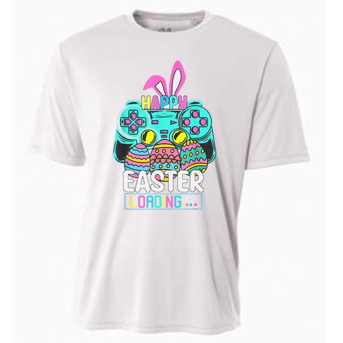 Video Game Easter Bunny Gaming Controller Gamer Cooling Performance Crew T-Shirt