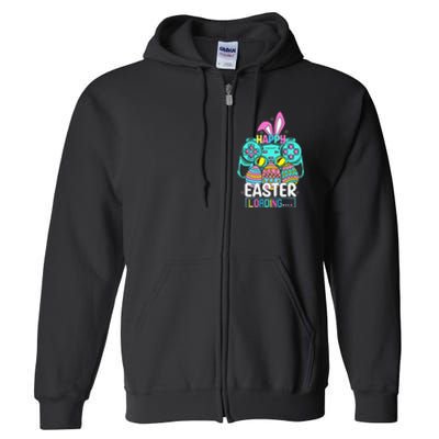 Video Game Easter Bunny Gaming Controller Gamer Full Zip Hoodie