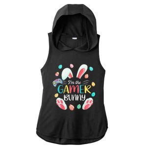 Video Game Easter Bunny Eggs Gamer Easter Gaming Ladies PosiCharge Tri-Blend Wicking Draft Hoodie Tank