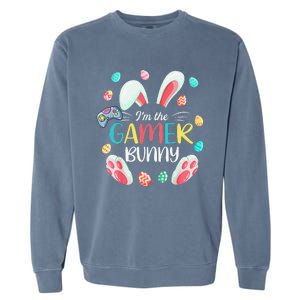 Video Game Easter Bunny Eggs Gamer Easter Gaming Garment-Dyed Sweatshirt