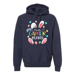 Video Game Easter Bunny Eggs Gamer Easter Gaming Premium Hoodie