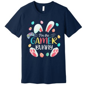 Video Game Easter Bunny Eggs Gamer Easter Gaming Premium T-Shirt