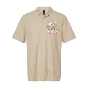 Video Game Easter Bunny Eggs Gamer Easter Gaming Softstyle Adult Sport Polo