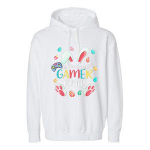 Video Game Easter Bunny Eggs Gamer Easter Gaming Garment-Dyed Fleece Hoodie