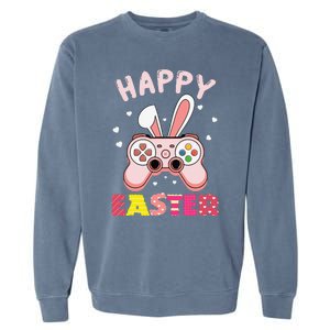 Video Game Easter Bunny Gaming Controller Gamer Garment-Dyed Sweatshirt