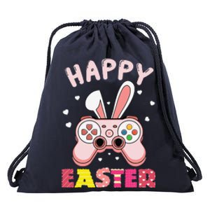 Video Game Easter Bunny Gaming Controller Gamer Drawstring Bag