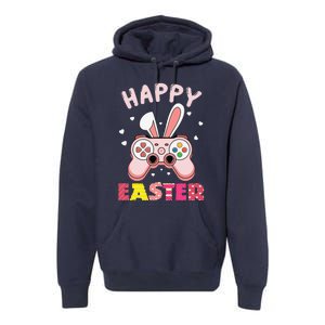 Video Game Easter Bunny Gaming Controller Gamer Premium Hoodie