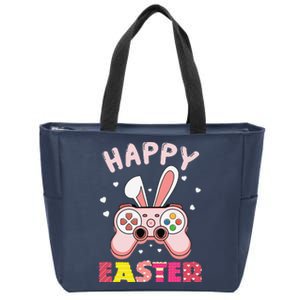 Video Game Easter Bunny Gaming Controller Gamer Zip Tote Bag