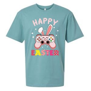 Video Game Easter Bunny Gaming Controller Gamer Sueded Cloud Jersey T-Shirt