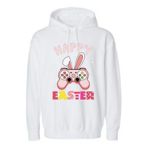 Video Game Easter Bunny Gaming Controller Gamer Garment-Dyed Fleece Hoodie