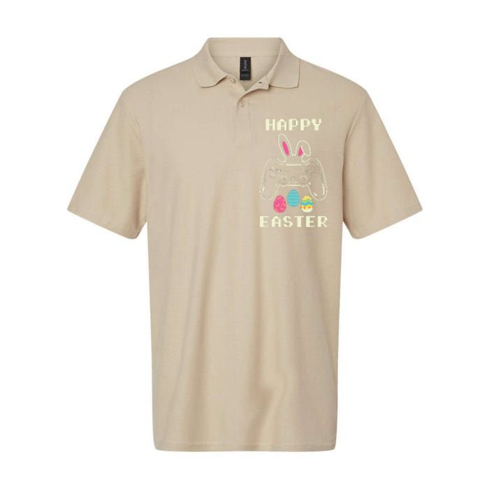 Video Game Easter Bunny Gaming Gamer Softstyle Adult Sport Polo