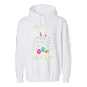 Video Game Easter Bunny Gaming Gamer Garment-Dyed Fleece Hoodie