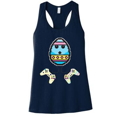 Video Game Egg Controllers Easter Funny Egg Hunting Gifts Women's Racerback Tank