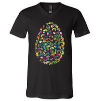 Video Game Easter Bunny Gaming Controller Gamer V-Neck T-Shirt