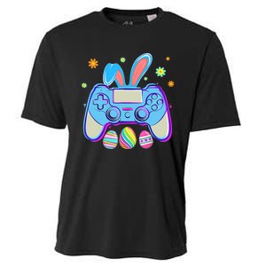 Video Game Easter Bunny Gaming Controller Gamer Boy Girl Cooling Performance Crew T-Shirt