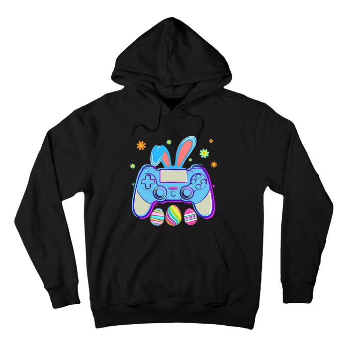 Video Game Easter Bunny Gaming Controller Gamer Boy Girl Hoodie