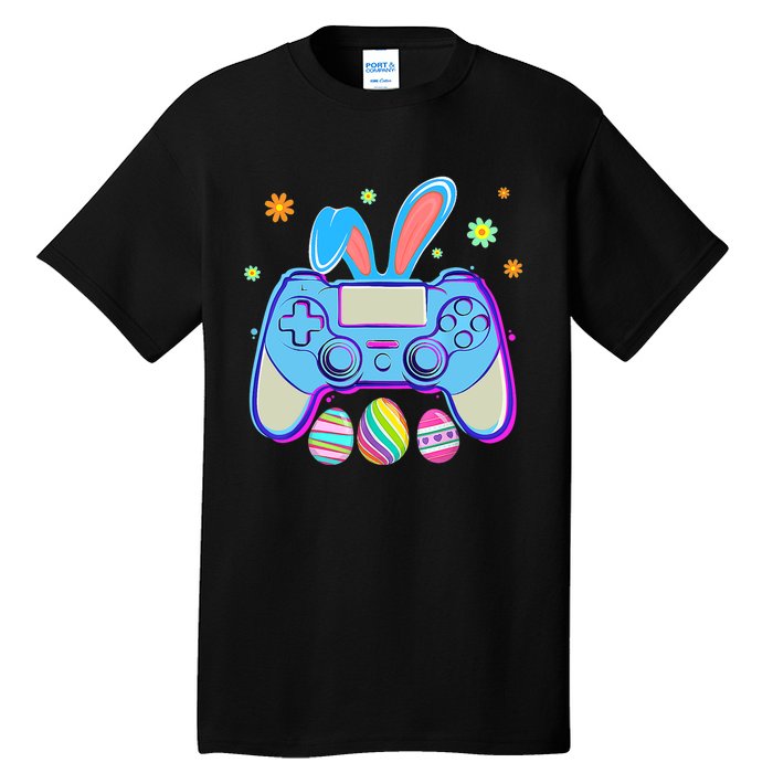 Video Game Easter Bunny Gaming Controller Gamer Boy Girl Tall T-Shirt