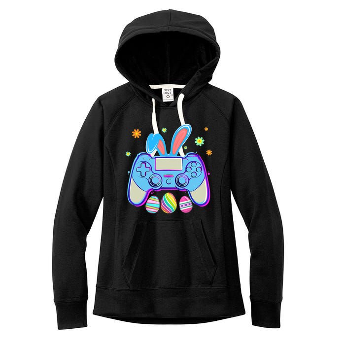 Video Game Easter Bunny Gaming Controller Gamer Boy Girl Women's Fleece Hoodie