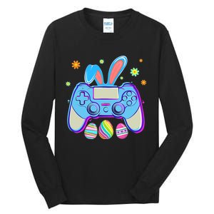 Video Game Easter Bunny Gaming Controller Gamer Boy Girl Tall Long Sleeve T-Shirt