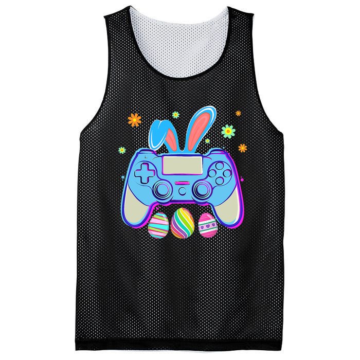 Video Game Easter Bunny Gaming Controller Gamer Boy Girl Mesh Reversible Basketball Jersey Tank