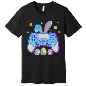 Video Game Easter Bunny Gaming Controller Gamer Boy Girl Premium T-Shirt