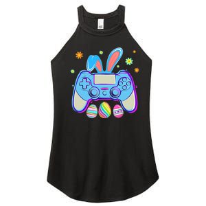 Video Game Easter Bunny Gaming Controller Gamer Boy Girl Women's Perfect Tri Rocker Tank