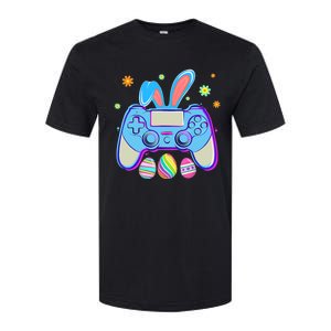 Video Game Easter Bunny Gaming Controller Gamer Boy Girl Softstyle CVC T-Shirt