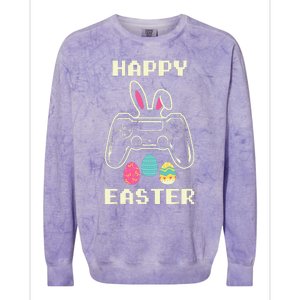 Video Game Easter Bunny Gaming funny ester day Colorblast Crewneck Sweatshirt