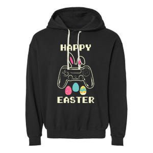 Video Game Easter Bunny Gaming funny ester day Garment-Dyed Fleece Hoodie