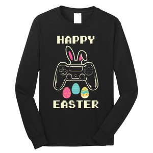 Video Game Easter Bunny Gaming funny ester day Long Sleeve Shirt