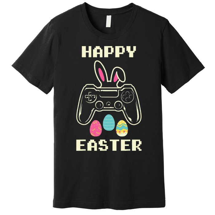 Video Game Easter Bunny Gaming funny ester day Premium T-Shirt