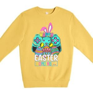 Video Game Easter Bunny Gaming Controller Gamer Premium Crewneck Sweatshirt