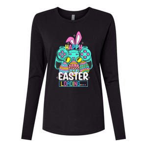 Video Game Easter Bunny Gaming Controller Gamer Womens Cotton Relaxed Long Sleeve T-Shirt