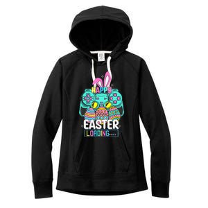 Video Game Easter Bunny Gaming Controller Gamer Women's Fleece Hoodie