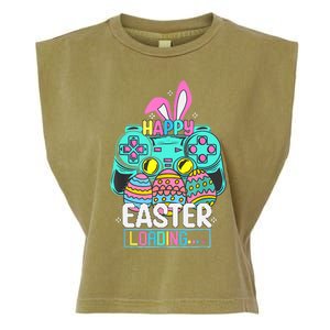 Video Game Easter Bunny Gaming Controller Gamer Garment-Dyed Women's Muscle Tee