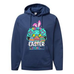 Video Game Easter Bunny Gaming Controller Gamer Performance Fleece Hoodie