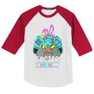 Video Game Easter Bunny Gaming Controller Gamer Kids Colorblock Raglan Jersey