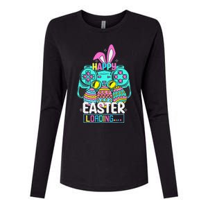 Video Game Easter Bunny Gaming Controller Gamer Womens Cotton Relaxed Long Sleeve T-Shirt