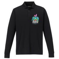 Video Game Easter Bunny Gaming Controller Gamer Performance Long Sleeve Polo