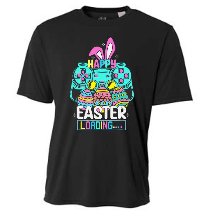 Video Game Easter Bunny Gaming Controller Gamer Cooling Performance Crew T-Shirt