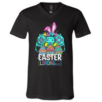 Video Game Easter Bunny Gaming Controller Gamer V-Neck T-Shirt